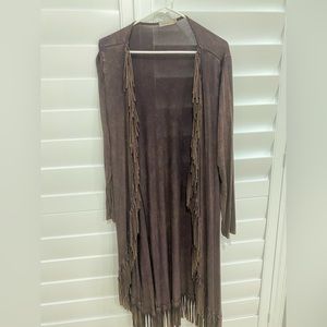 Womens fringe duster